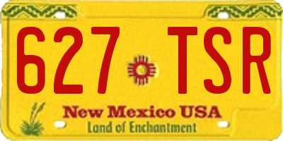 NM license plate 627TSR