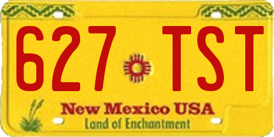 NM license plate 627TST