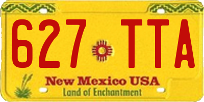 NM license plate 627TTA
