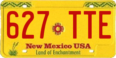 NM license plate 627TTE