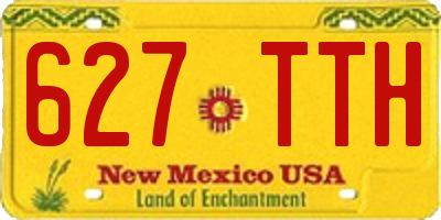 NM license plate 627TTH