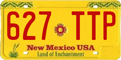 NM license plate 627TTP