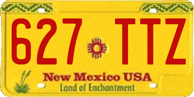 NM license plate 627TTZ