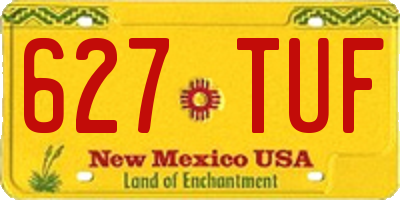NM license plate 627TUF
