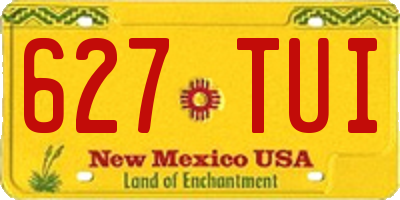 NM license plate 627TUI
