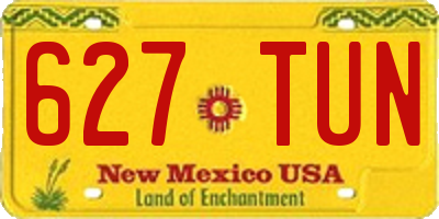 NM license plate 627TUN
