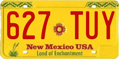 NM license plate 627TUY