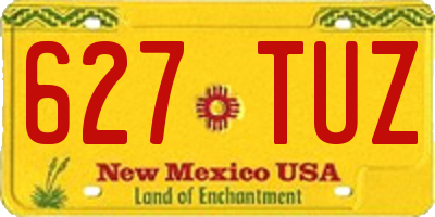 NM license plate 627TUZ
