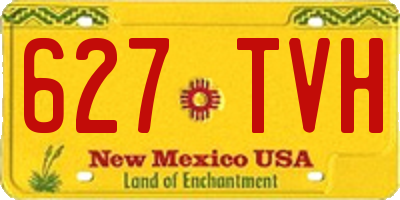 NM license plate 627TVH