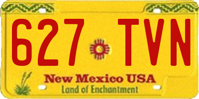NM license plate 627TVN