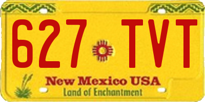 NM license plate 627TVT