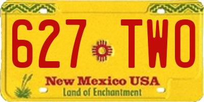 NM license plate 627TWO