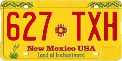 NM license plate 627TXH