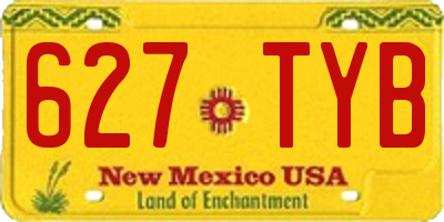 NM license plate 627TYB