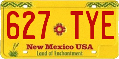 NM license plate 627TYE