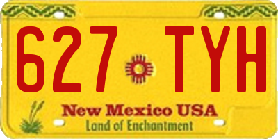 NM license plate 627TYH