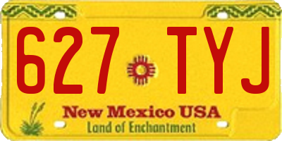 NM license plate 627TYJ