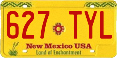 NM license plate 627TYL