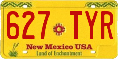 NM license plate 627TYR