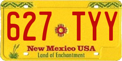 NM license plate 627TYY
