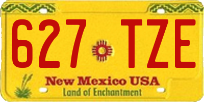 NM license plate 627TZE