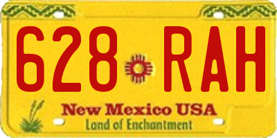 NM license plate 628RAH