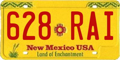 NM license plate 628RAI