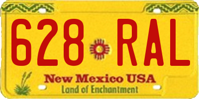 NM license plate 628RAL