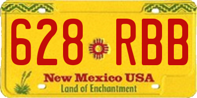 NM license plate 628RBB