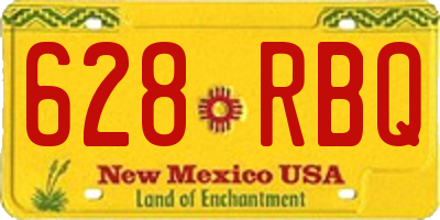 NM license plate 628RBQ