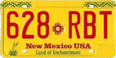 NM license plate 628RBT