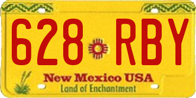 NM license plate 628RBY