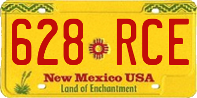 NM license plate 628RCE