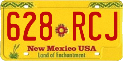 NM license plate 628RCJ