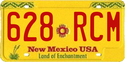 NM license plate 628RCM