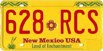 NM license plate 628RCS