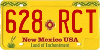 NM license plate 628RCT