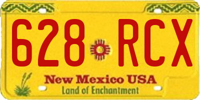 NM license plate 628RCX