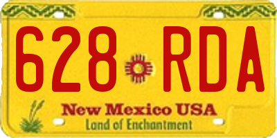 NM license plate 628RDA