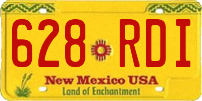 NM license plate 628RDI