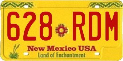 NM license plate 628RDM