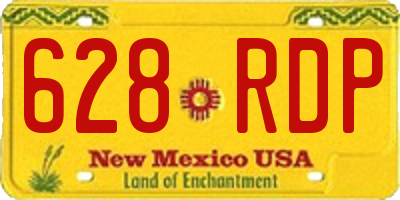 NM license plate 628RDP