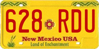 NM license plate 628RDU
