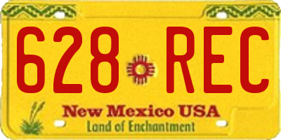 NM license plate 628REC