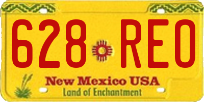 NM license plate 628REO