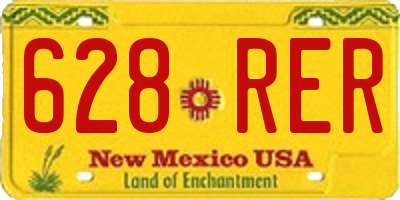 NM license plate 628RER