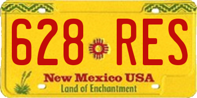 NM license plate 628RES