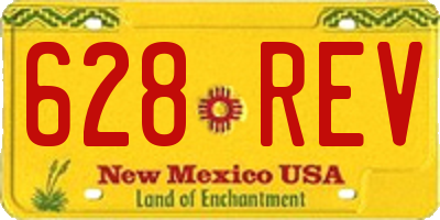 NM license plate 628REV