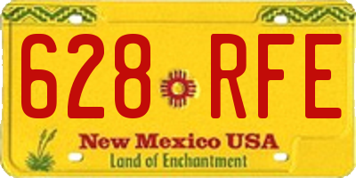 NM license plate 628RFE