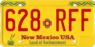 NM license plate 628RFF